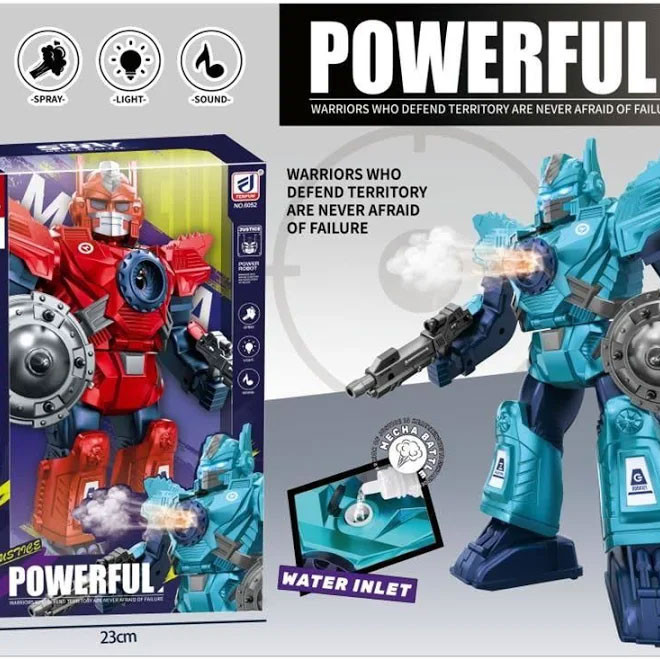 Işıklı ve Müzikli Buhar Çıkartan Hareketli Pilli Robot