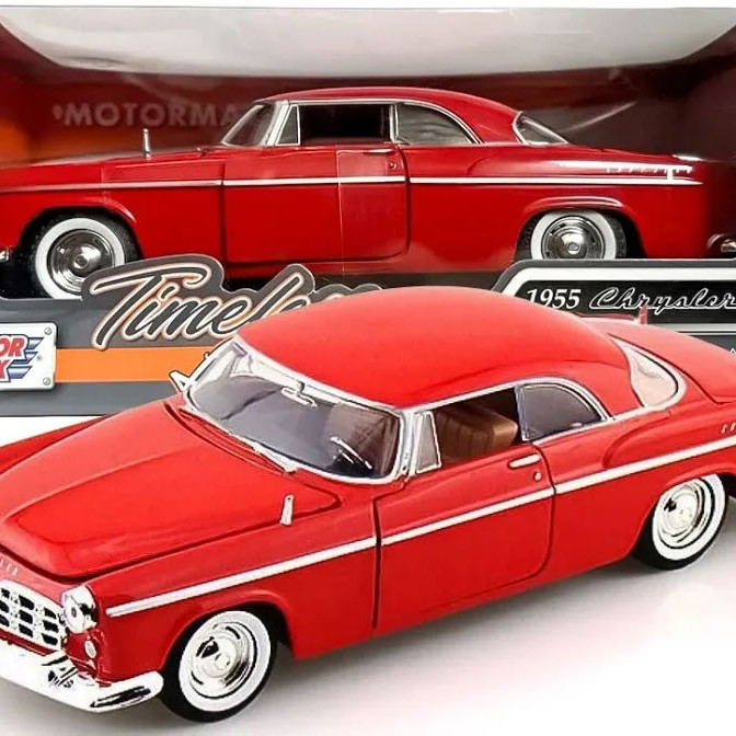 Motor Max 1:24 1955 Chrysler C300 Kırmızı Renk