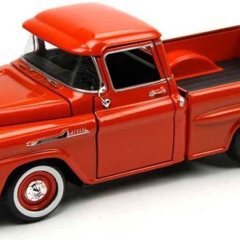 Motormax 1:24 1958 Chevy Apache Fleetside Pickup -Kırmızı